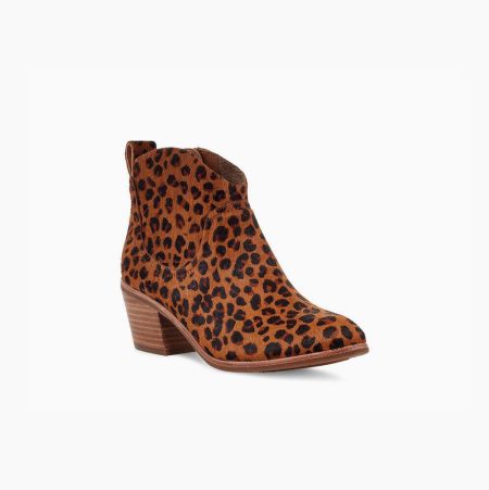 UGG Kingsburg Leopard - Boots Dame - Beige (NO-D390)